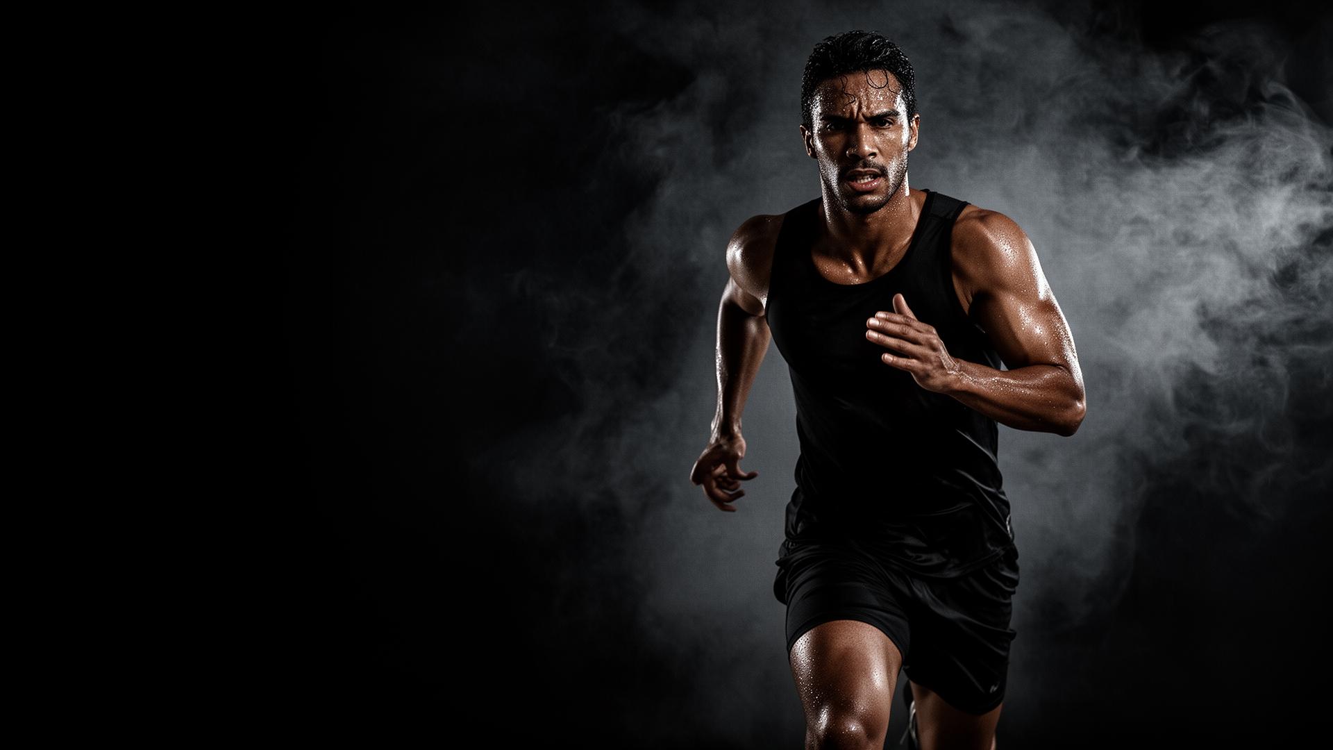 Atleta híbrido em movimento